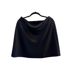 Banana Republic Satin Black Mini Skirt Elastic Waist Band